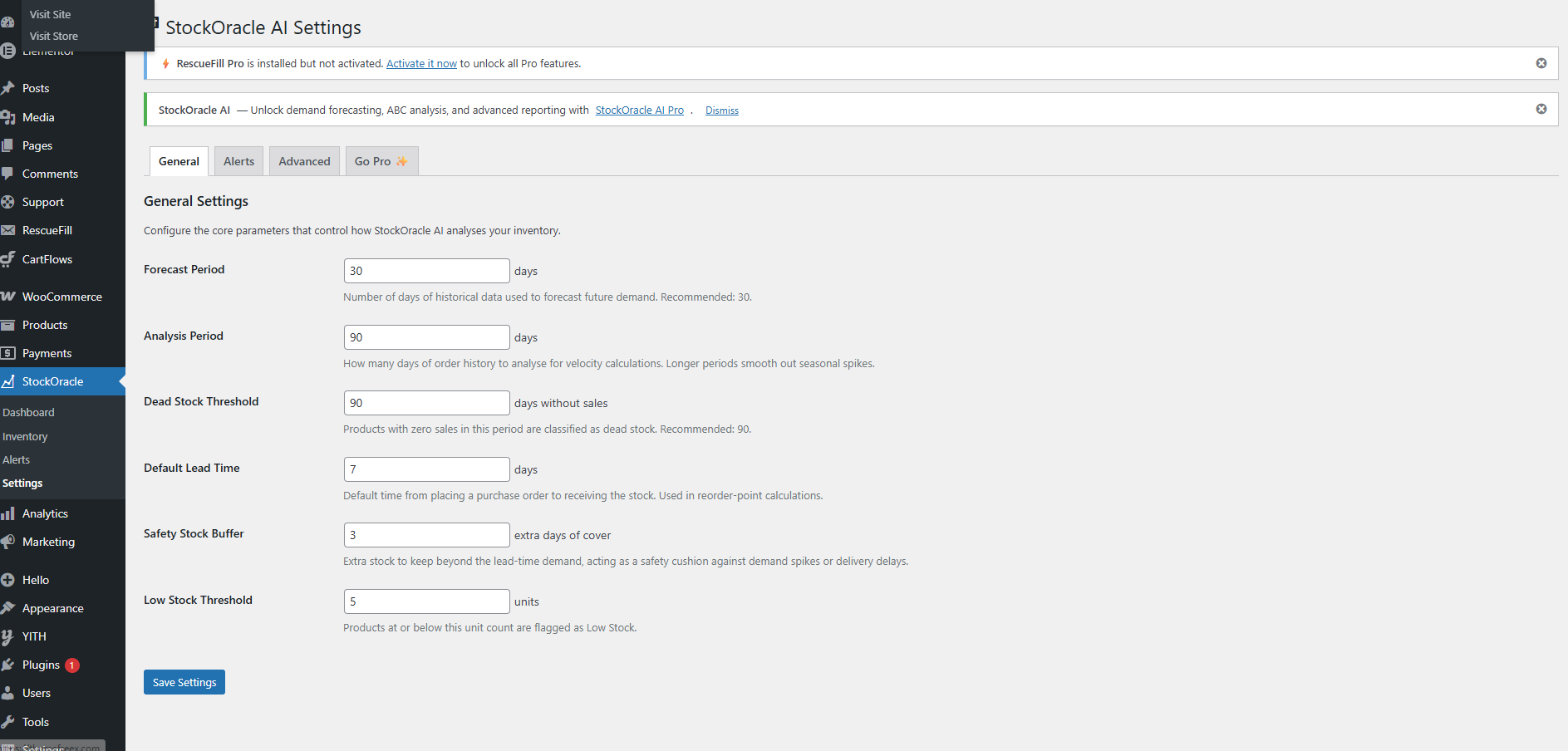 Dead Stock Detection & Cash Flow Optimization