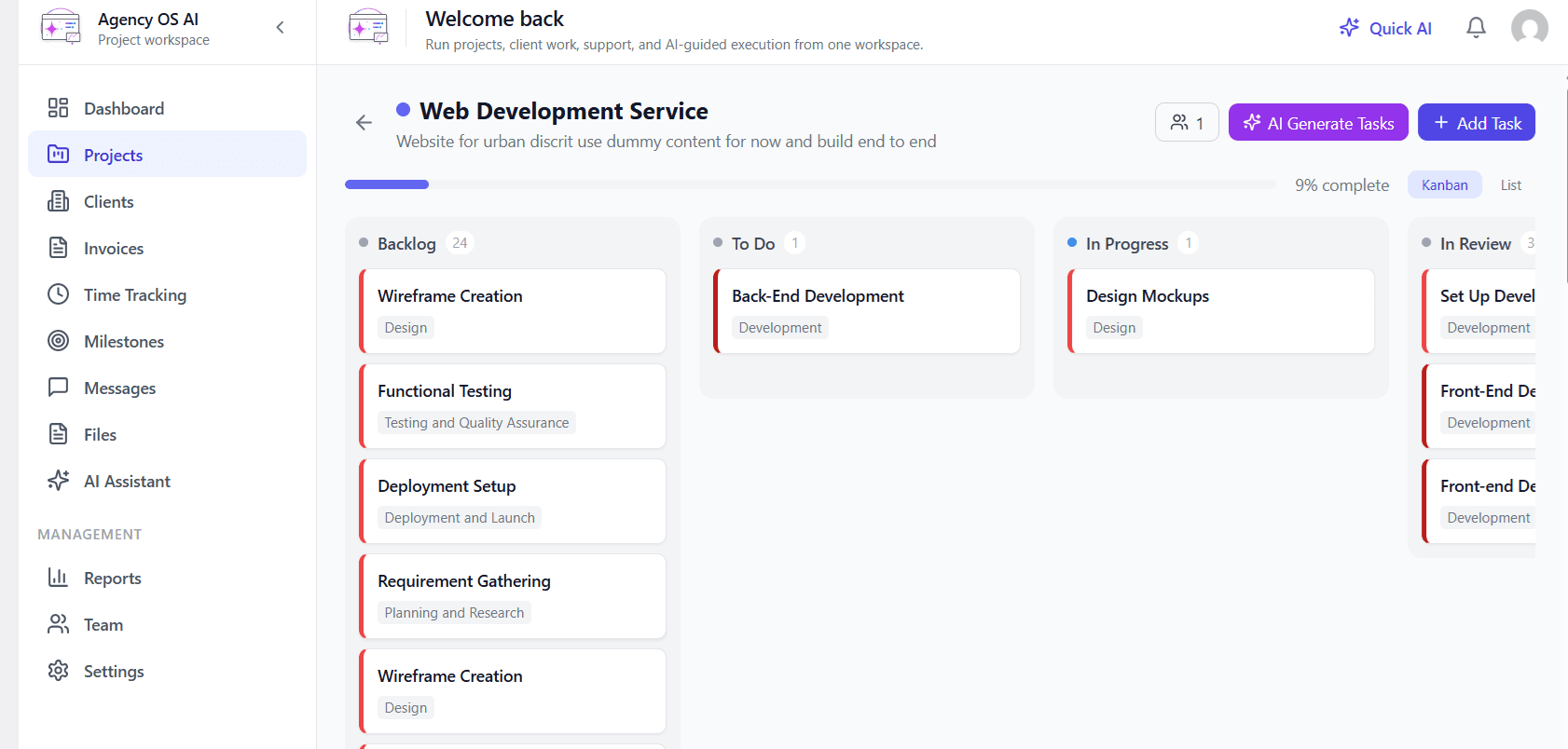 Projects : Plan, Assign, and Move Work Forward with an AI-Powered Project Board